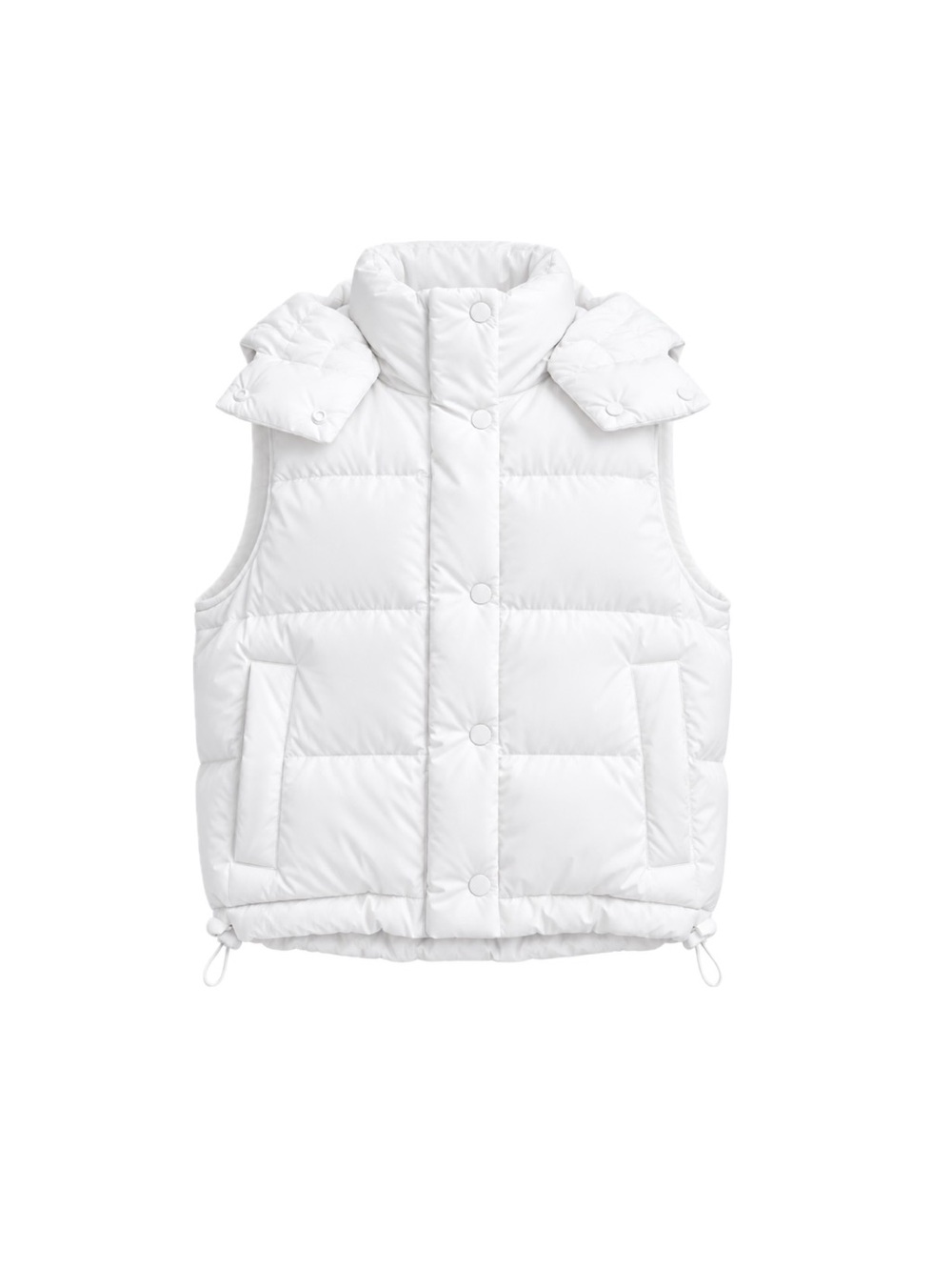 Lululemon Wunder Puff 600-Down-Fill Cropped Vest - White, Size 6